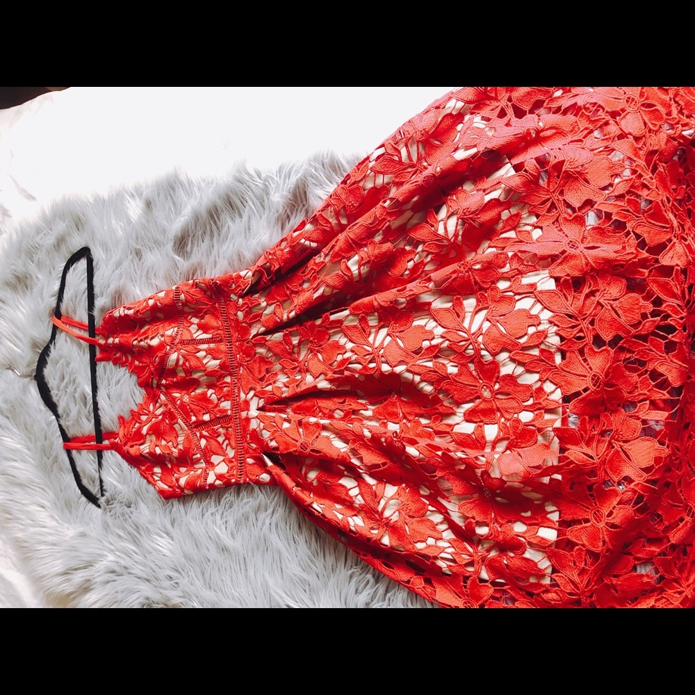 Red lace dress by Lace...Ady
